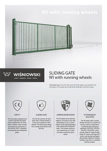 Sliding gate WI with running wheels (EN)