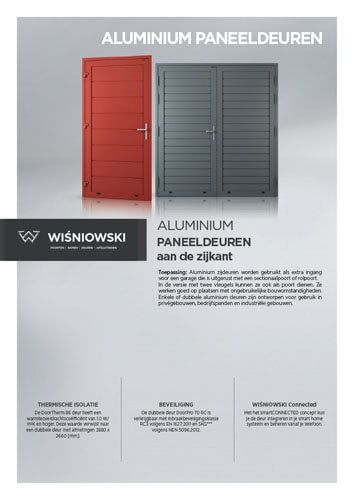 Aluminium paneeldeuren