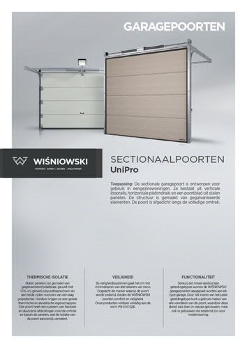Sectionaalpoorten UniPro