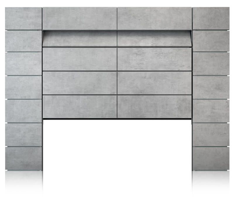 Platen met beton imitatie