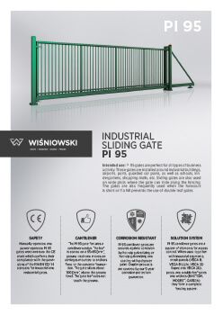 Industrial sliding gate PI 95 (EN)