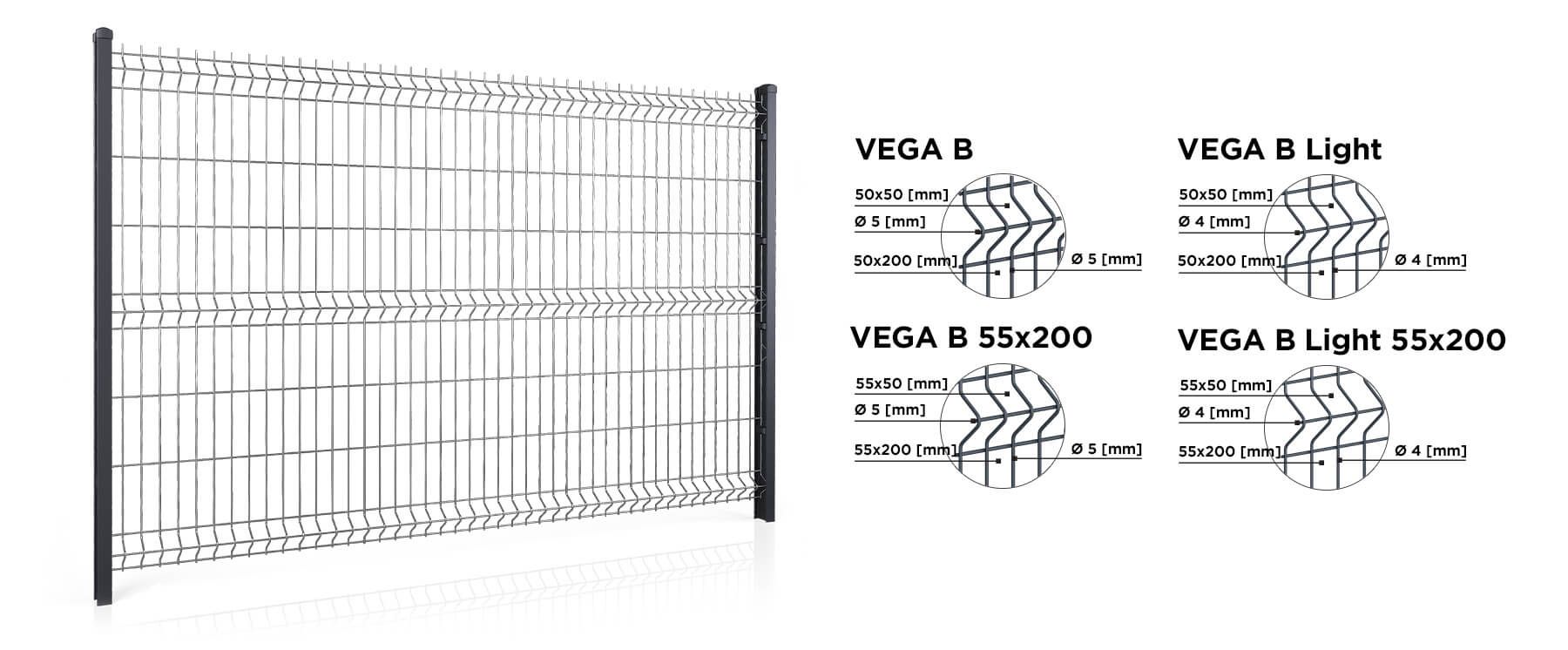 VEGA B, VEGA B Light, VEGA B 55x200 i VEGA B Light 55x200