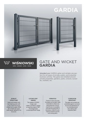 GARDIA gate and wicket (EN)