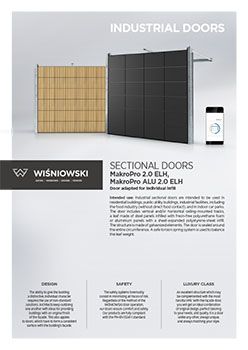 Sectional doors MakroPro 2.0 ELH, MakroPro ALU 2.0 ELH (EN)
