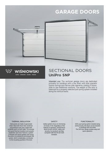 Sectional doors UniPro SNP (EN)